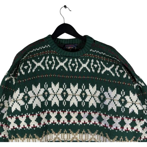 Vintage American Portrait Knit Sweater - Picture 2 of 8